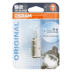 Osram - Ampoule S2 Halogène - 12V 35/35W Ba20d - Blister 1 ampoule