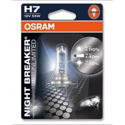 Osram - Ampoule H7 Night Breaker - 12V 55W PX26d - Blister 1 ampoule