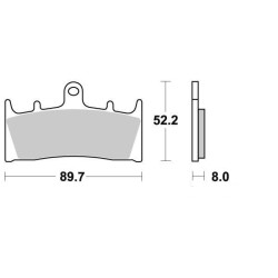 Sifam - Plaquette de frein Sifam Métal Fritté haute performance norme KBA/ABE
