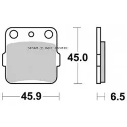 Sifam - Plaquette de frein Sifam Métal Fritté haute performance norme KBA/ABE
