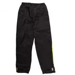 Surpantalon pluie moto Bering Chicago noir et jaune fluo