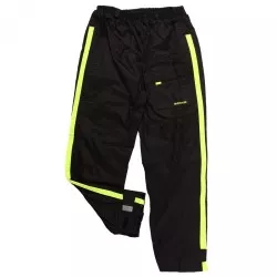 Surpantalon pluie moto Bering Chicago noir et jaune fluo