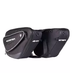 Sacoches cavalières Bagster Pulse XSC038 RIVAL, Noir et Gris, 20 à 30 Litres