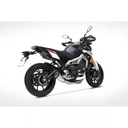 Ligne complète homologuée 3x1 inox ZARD pour Yamaha MT09 / XSR900 2014-2018
