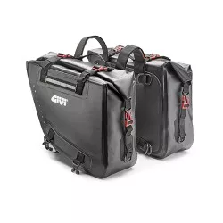Paire de sacoches latérales souples étanches noires GRT718 GIVI, 15 + 15 litres 