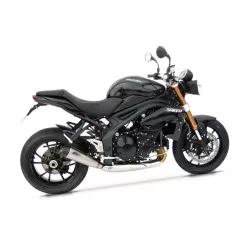 Silencieux inox homologué conique ZARD pour Triumph Speed Triple 2011-2015
