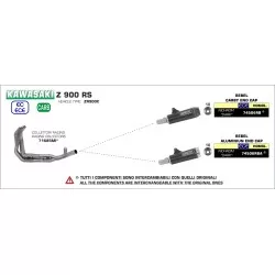 Collecteur Racing ARROW inox 71685MI pour Kawasaki Z900RS 2017-2018