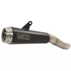 Silencieux PRO-RACE ARROW 71874PRN Nichrom Inox "Dark" embout Inox pour Kawasaki Ninja 400 2018 et +, Z400 2019 et +