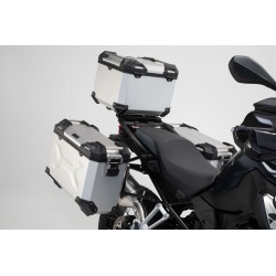 Kit aventure - Bagagerie Noir. BMW F 750/850 GS. Rack acier inoxydable.