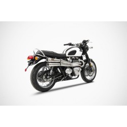 Ligne complète racing ZARD pour Triumph Bonneville T120
