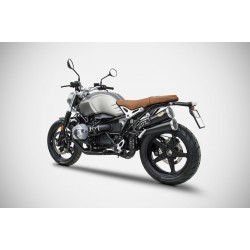 Silencieux haut inox homologué ZARD pour BMW RNineT Scrambler 2017 et +