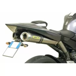 Silencieux 71687AO STREET THUNDER ARROW Aluminium, embout inox, droit et gauche pour Yamaha YZF 1000 R1 2004-2006