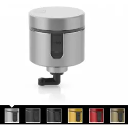 Réservoir de fluide de frein avant NOTCH Rizoma, différents coloris, volume 31cm³, Hauteur 55mm, ∅ 51,5mm
