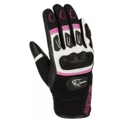 Gants moto femme Été Bering Lady Ursula noir fuchsia
