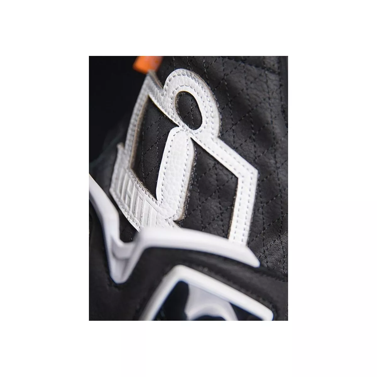 IFIKK Gants Moto Racing En Cuir Véritable Noir/Blanc – Hommes Été/Hiver, Protection & Confort Maximal