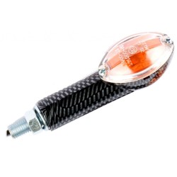 Sifam - Paire de Mini Clignotants C.E Ovale Long Look Carbone Ampoule: OL7570 12v 21w