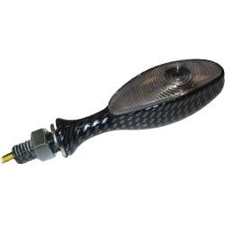 Sifam - Paire de Mini Clignotants C.E Slim Acier Look Carbone Ampoule: OL7580 12v 6w