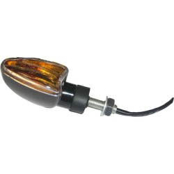 Sifam - Paire de Mini Clignotants C.E Triangle Court Noir Ampoule: OL7550 12v 23w