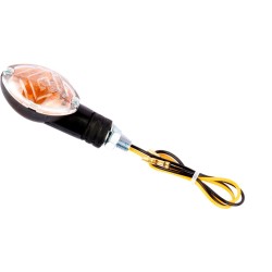 Sifam - Paire de Mini Clignotants C.E Ovale Court Noir Ampoule: OL7570 12v 21w