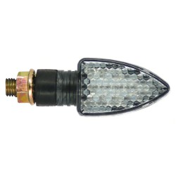 Sifam - Paire de Mini Clignotant LED C.E Triangle Court Look Carbone Homologués C.E