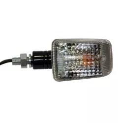 Sifam - Paire de Mini Clignotants C.E Rectangulaire Court Noir Homologué C.E - 12v 5w