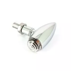 Sifam - Paire de mini clignotants Bullet court - Chromé