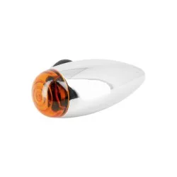 Sifam - Mini Clignotant Homologué C.E Bullet Chromé-Vendu à l'Unité Ampoule: OL7550