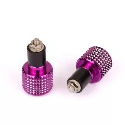Sifam - Embouts de Guidon Grille Ø17 Anodisés Violet