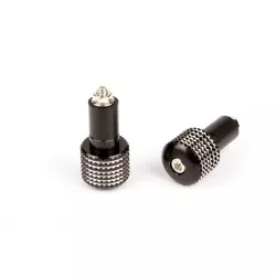 Sifam - Embouts de Guidon Grille Ø17 Anodisés Noir