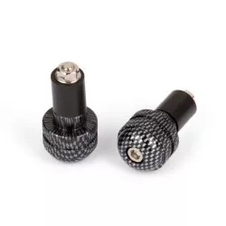 Sifam - Embouts de Guidon Molette Ø17 Imitation Carbone