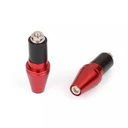 Sifam - Embouts de Guidon Conique Ø17 Anodisés Rouge