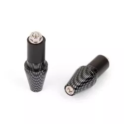 Sifam - Embouts de Guidon Conique Ø17 Imitation Carbone