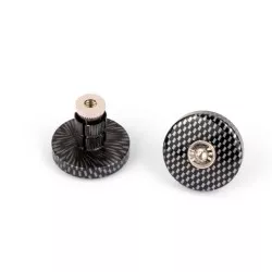 Sifam - Embouts de Guidon Plats Ø13 Imitation Carbone