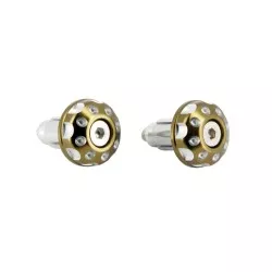 Sifam - Embouts de Guidon Ø13 et 17 Couleur Café