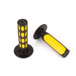 Sifam - Poignées Bicolore Jaune/Noir Longueur 120mm - Ø20/24mm