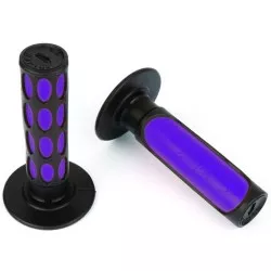 Sifam - Poignées Bicolore Violet/Noir Longueur 120mm - Ø20/24mm