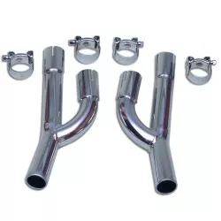 Marving - Tube de Raccord pour Kawasaki Z400/500/550 Non Homologué Chromé