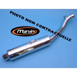 Marving - Silencieux Rond GSX-R 750 W 1992/1994 Ø114 Chromé Homologué
