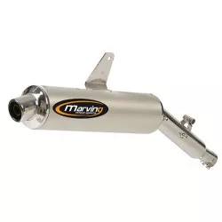 Marving - Silencieux Amacal XT600/TENERE 1984/1988 Ø100 Chromé Revêtement Alu Homologué