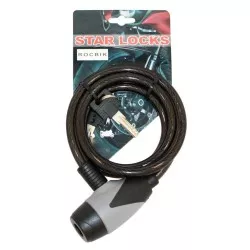 Star Locks - Antivol Câble Tressé Ø10mm x 1M - Gaine Fumée