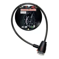 Star Locks - Antivol Câble Tressé Ø10mm x 650mm Lumineux