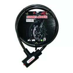 Star Locks - Antivol Câble Tressé Ø10mm x 1M50 Livré avec 2 Clefs