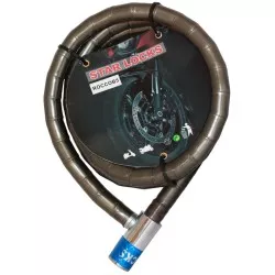 Star Locks - Antivol Câble Articulé Ø18mm x 1M50 Gaine Fumée