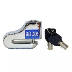 Star Locks - Antivol Bloque Disque Scooter Ø5mm - Housse Fournie Jaune