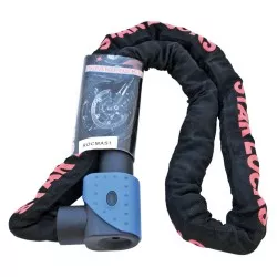 Star Locks - Antivol Antivol Chaîne + Cadenas Ø10mm x 10mm x 1M50