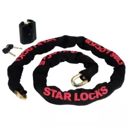 Star Locks - Antivol Chaîne + Cadenas Longueur 1M50 Ensemble Chaîne + Cadenas