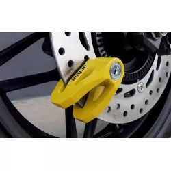 Urban - Antivol Bloque Disque Urban DISK UR2 Scooter diam.6 - Jaune + housse