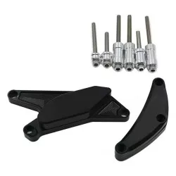 Sifam - Kit Protection de Carters CNC Anodisés Noir GSX-R 600/750 2006-2010 Gauche et Droit