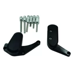 Sifam - Kit Protection de Carters CNC Anodisés Noir GSX-R 1000 2009-2015 Gauche et Droit