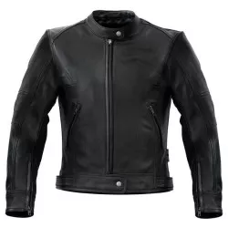 S-Line - Blouson cuir VINTAGE LADY - noir - Taille XL